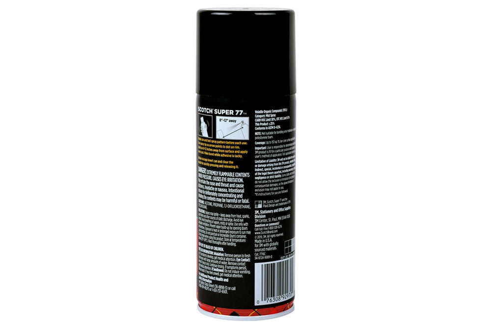 Scotch Super 77 bonds cardboard for crafts and packaging
