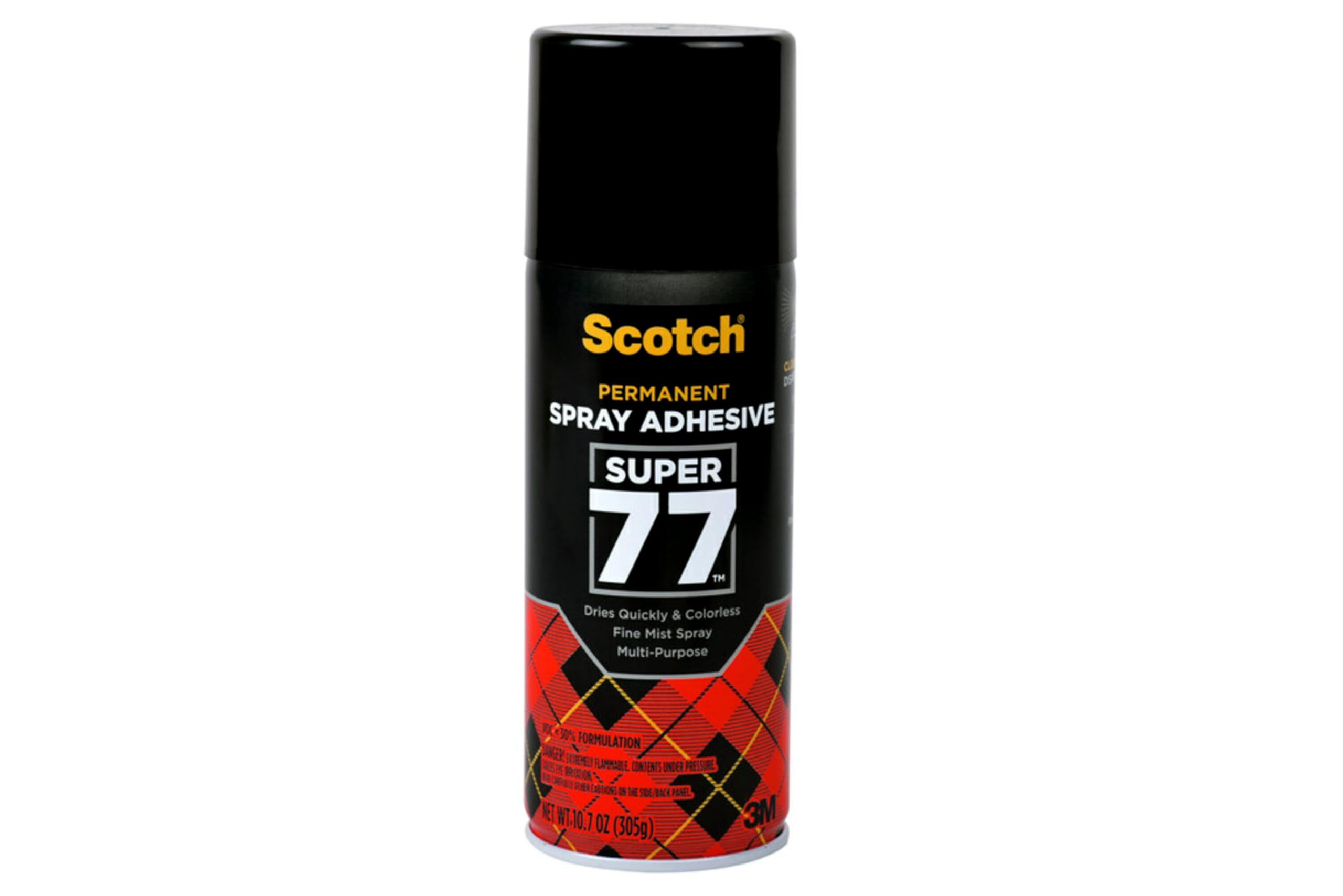 Scotch Super 77 bonds fabric for quick repairs
