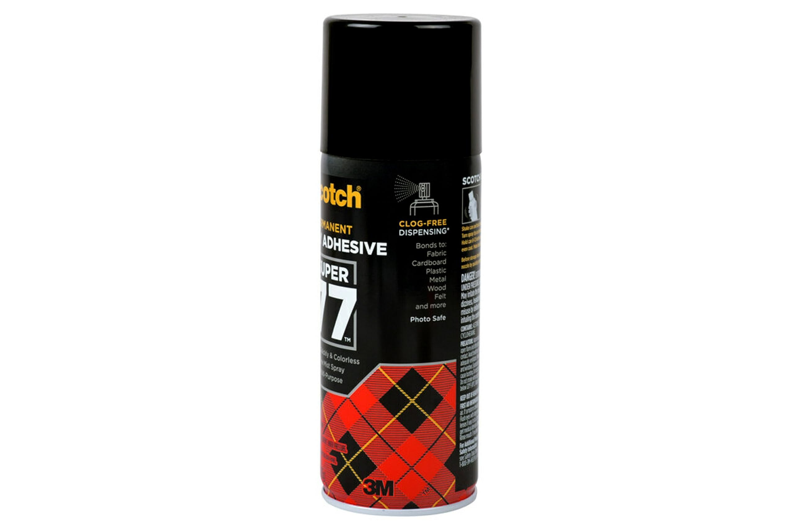 Scotch Super 77 bonds plastic surfaces for lightweight assemblies