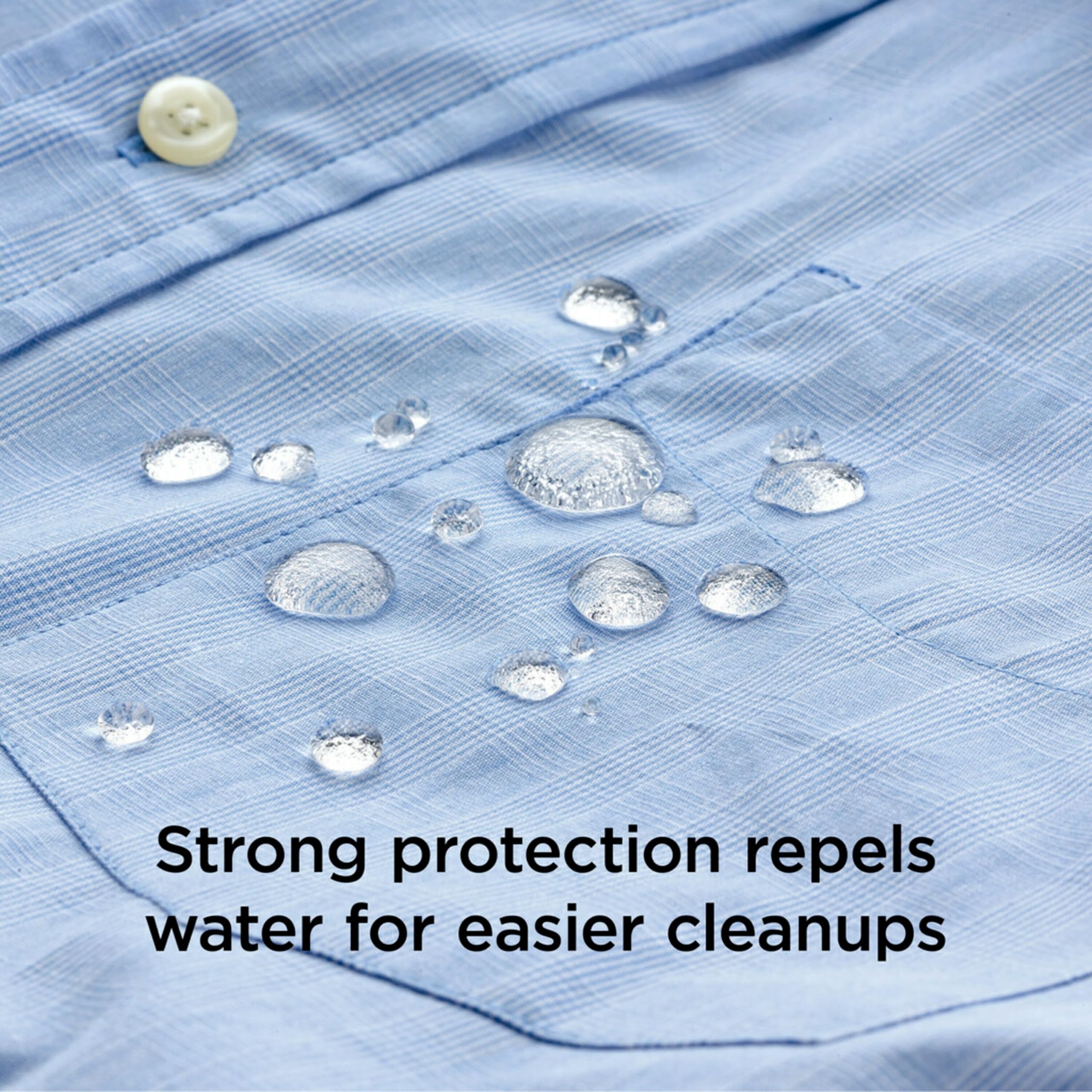 Scotchgard three-pack protects multiple rooms and garments.