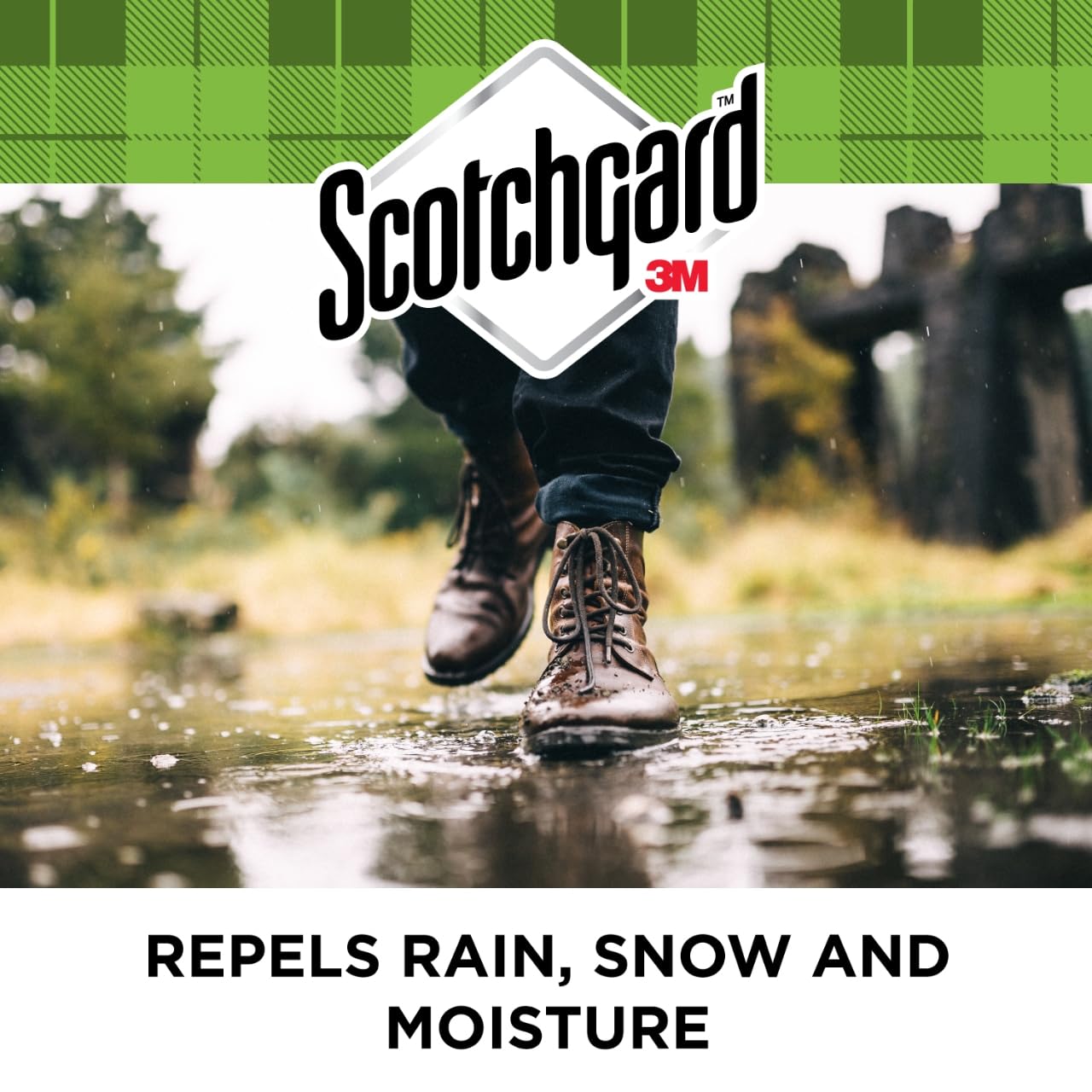 Scotchgard Heavy Duty Water Shield on canvas tarps protects from damp