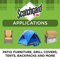 Scotchgard Heavy Duty Water Shield on patio furniture beads water