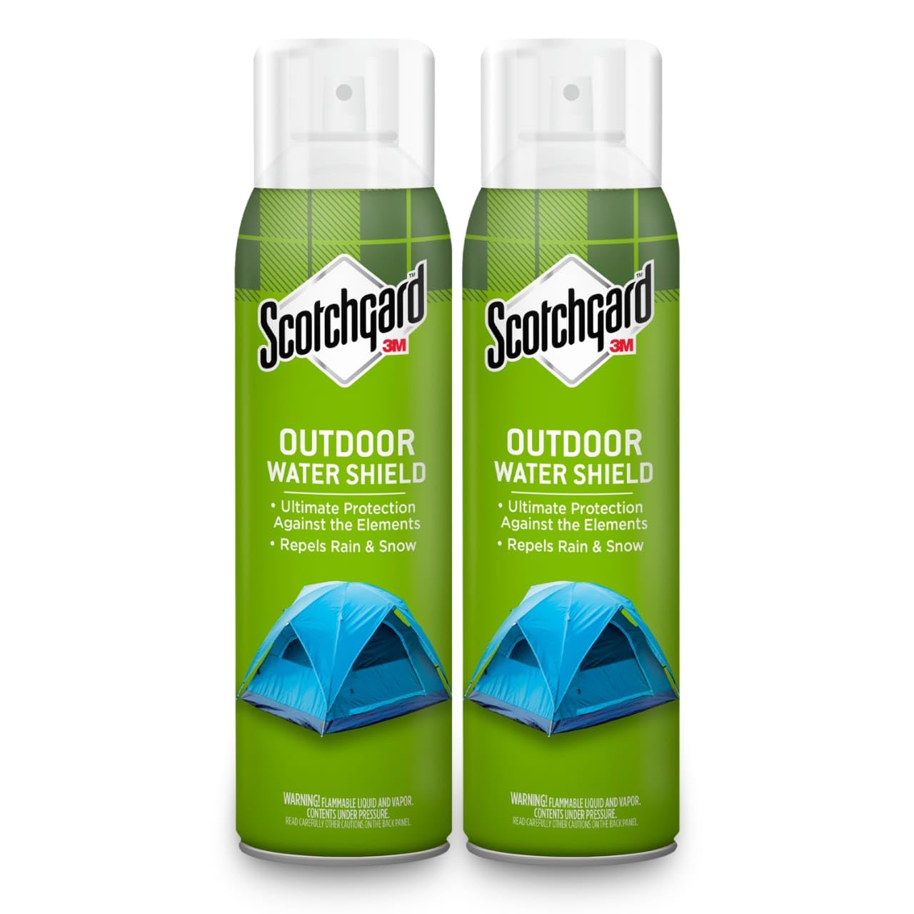 Scotchgard Heavy Duty Water Shield on tents beads water for dry camping