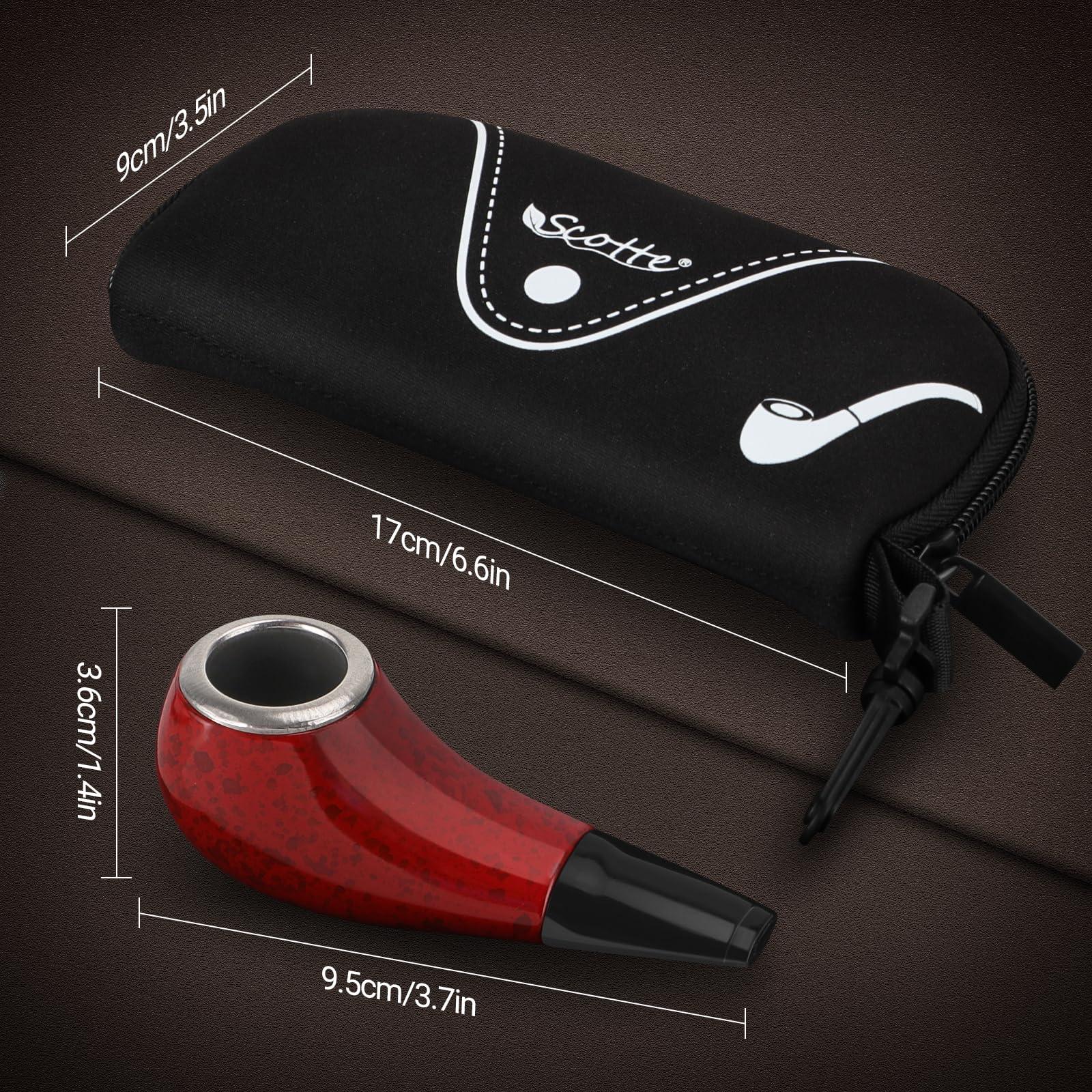 Scotte Shiny Pipe in hand demonstrates portable everyday carry