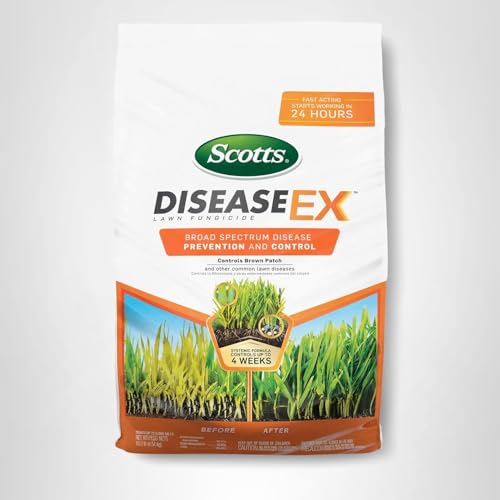 Scotts DiseaseEx product line supporting DIY lawn care routines.