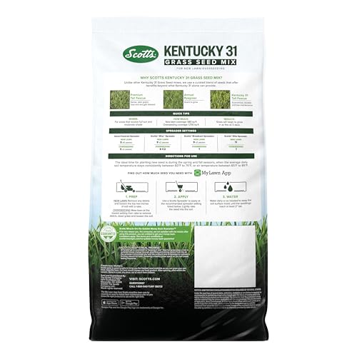 Scotts Kentucky 31 weed-free blend claim.