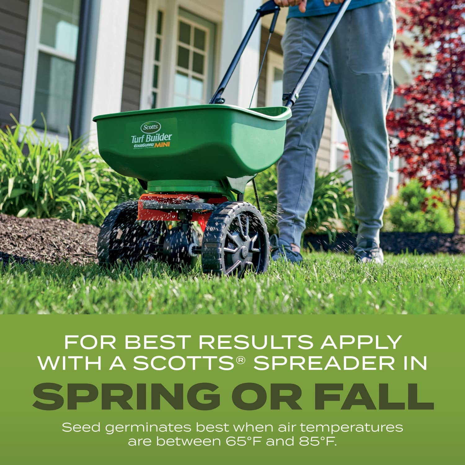 Scotts lawn care kit blends seed, fertilizer, and soil improver for faster establishment