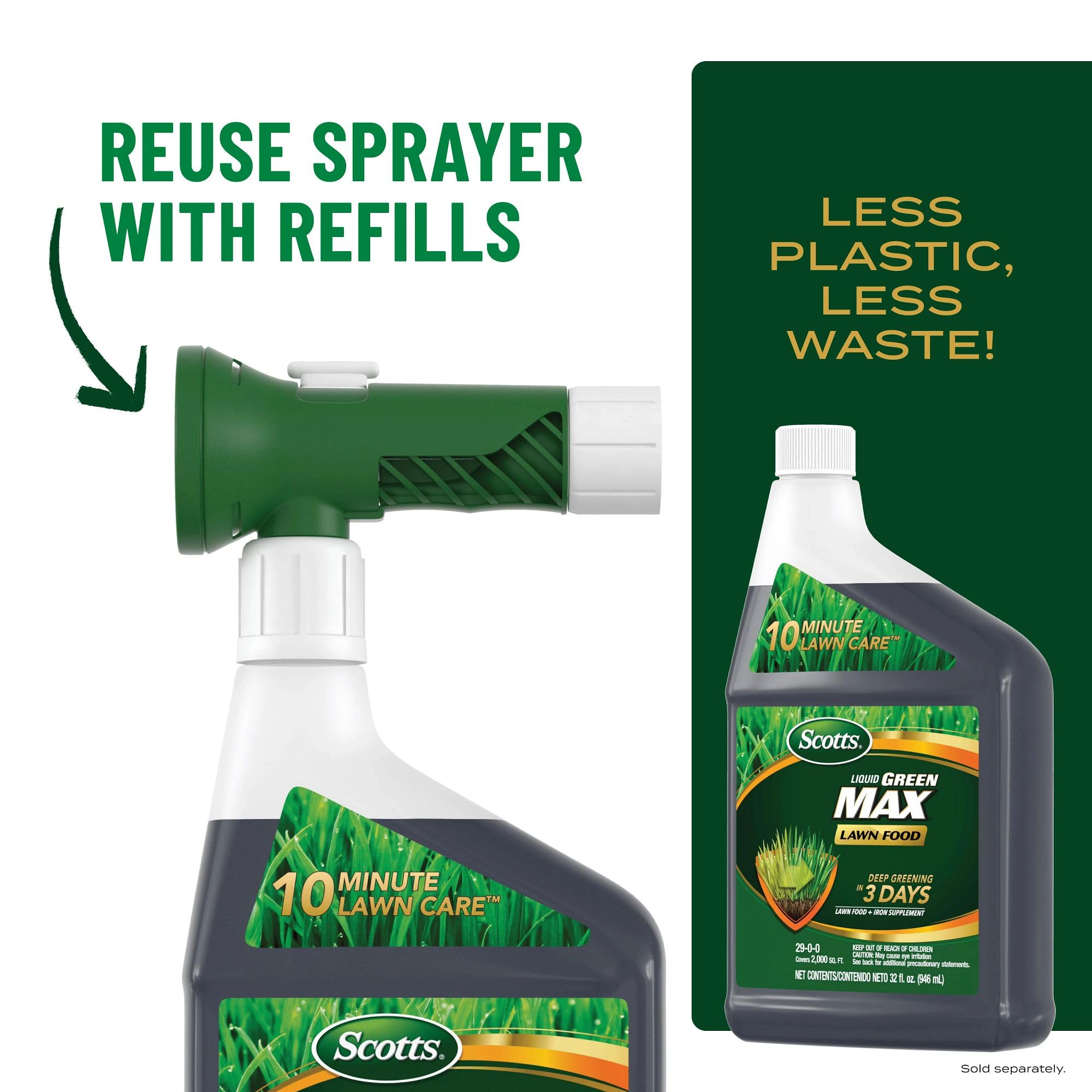 Reusable spray applicator designed for multiple seasons of use.