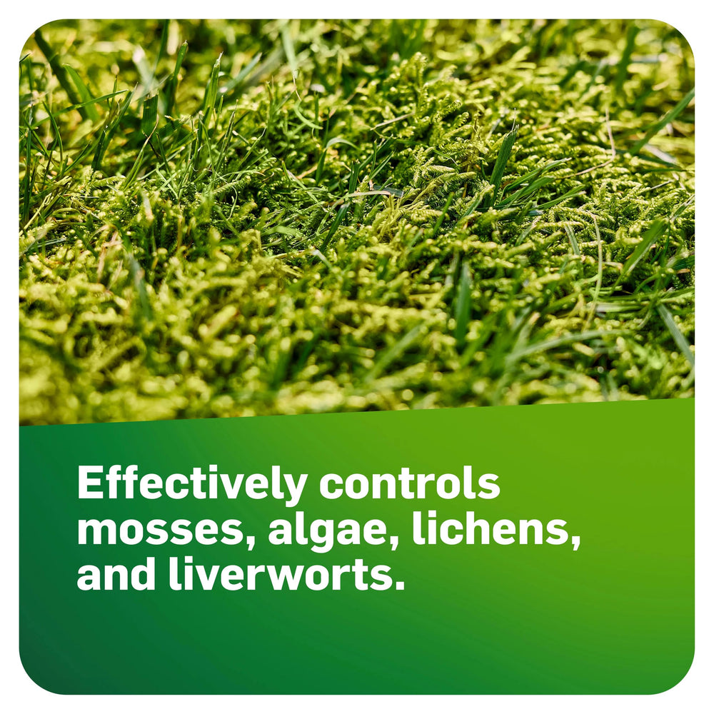 Scotts MossEx 3-in-1 Ready Spray suitable for lawns, patios, roofs and more.
