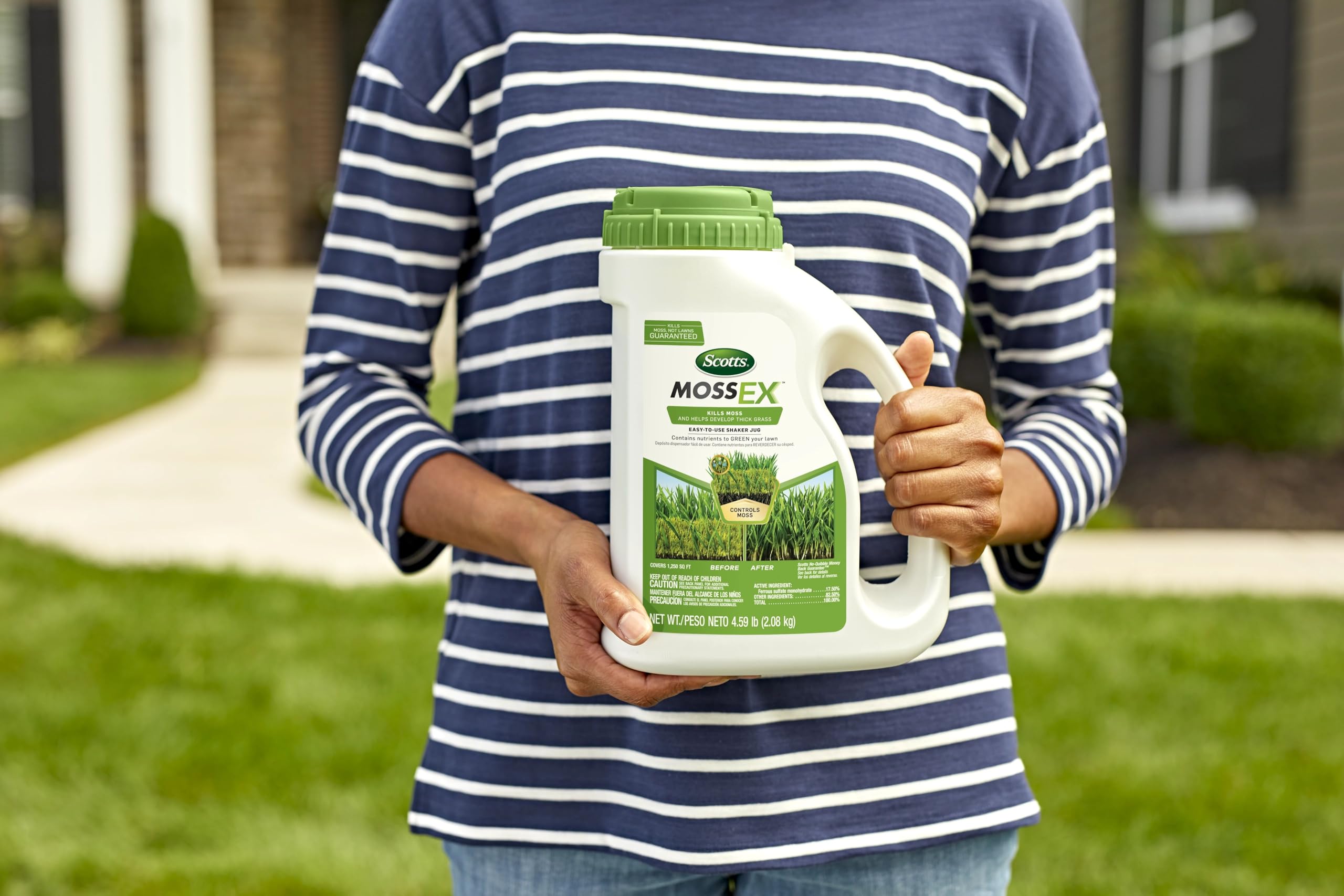 Lawn greens up as MossEx supports turf nourishment.