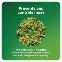 Scotts MossEx in winter-spring application targets active moss growth.