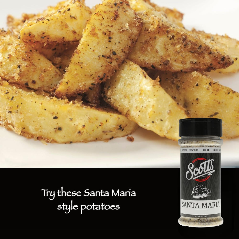 Scott's Santa Maria Seasoning spice mix in a bowl ready for rubs.