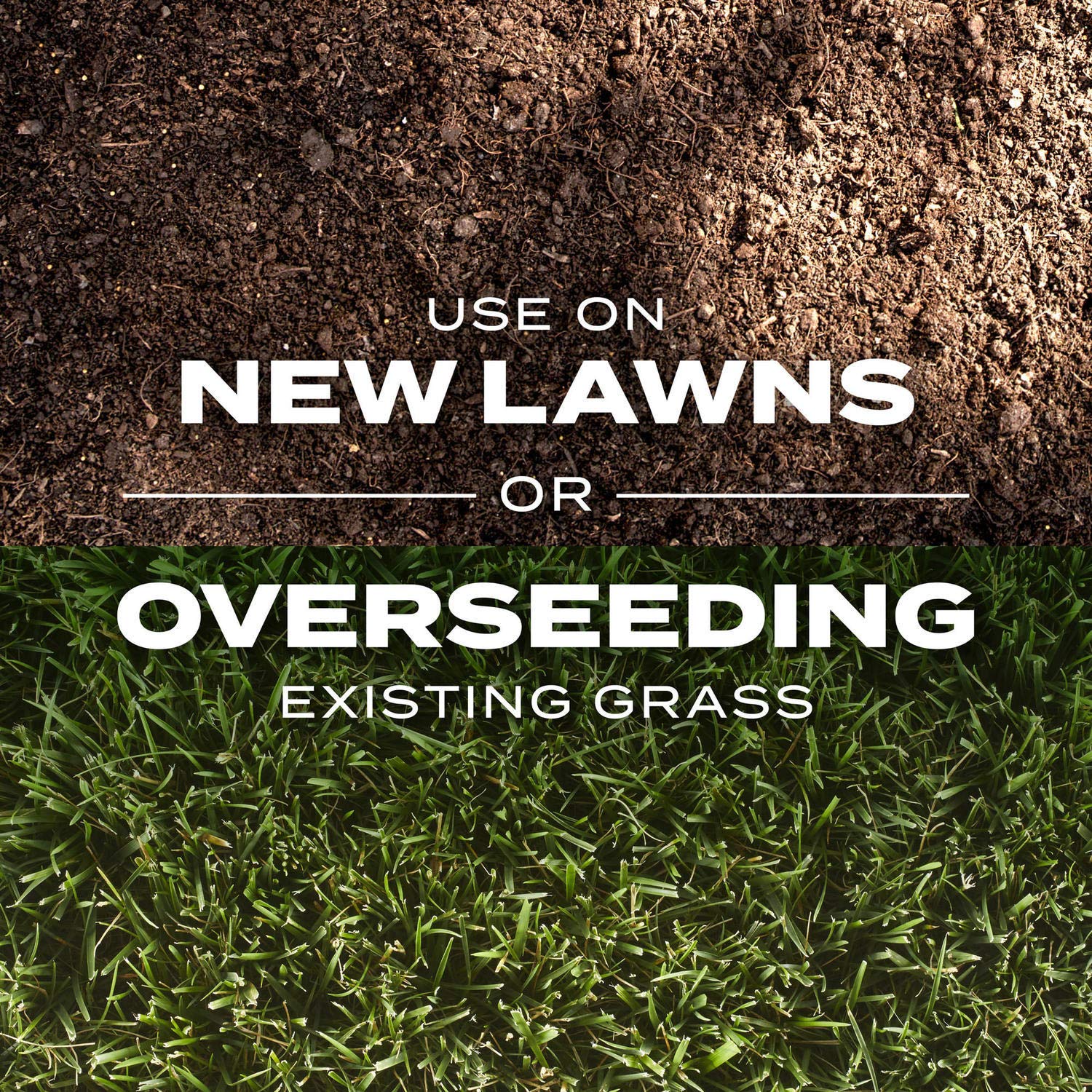 New lawn coverage from Scotts mix at 615 square feet per bag.