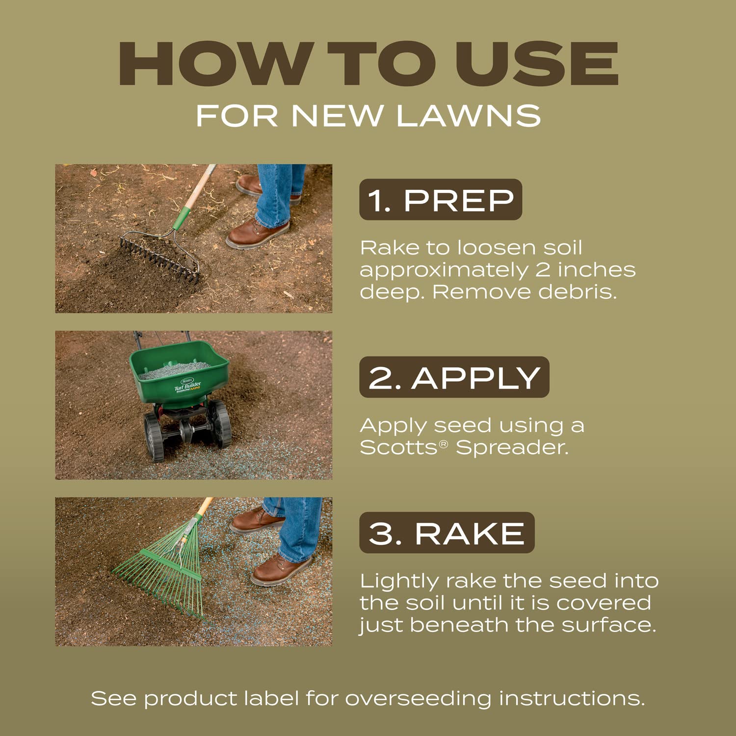 Healthy lawn setup with Scotts Turf Builder Southern Gold mix