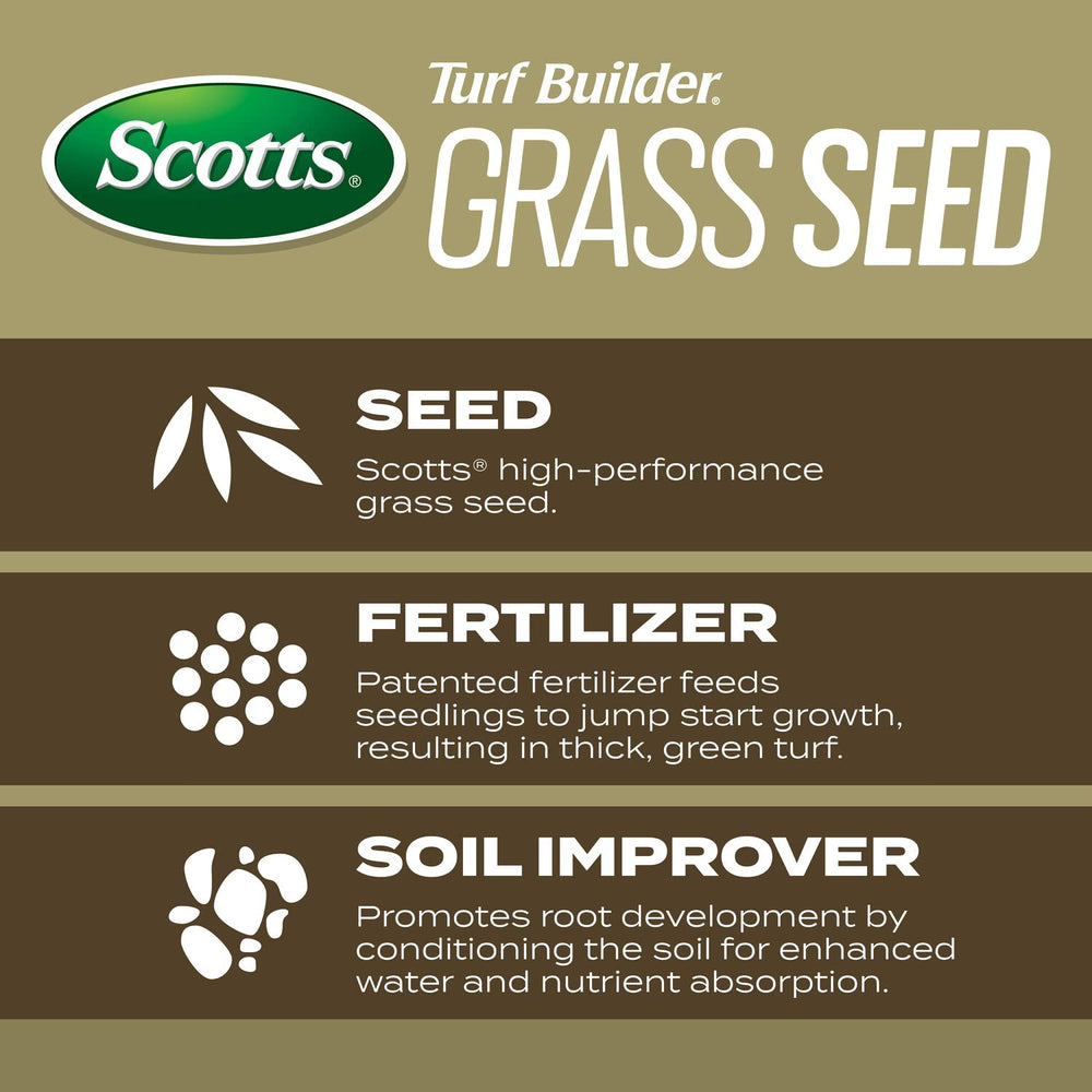 Scotts Turf Builder Southern Gold overseeding a lush lawn area