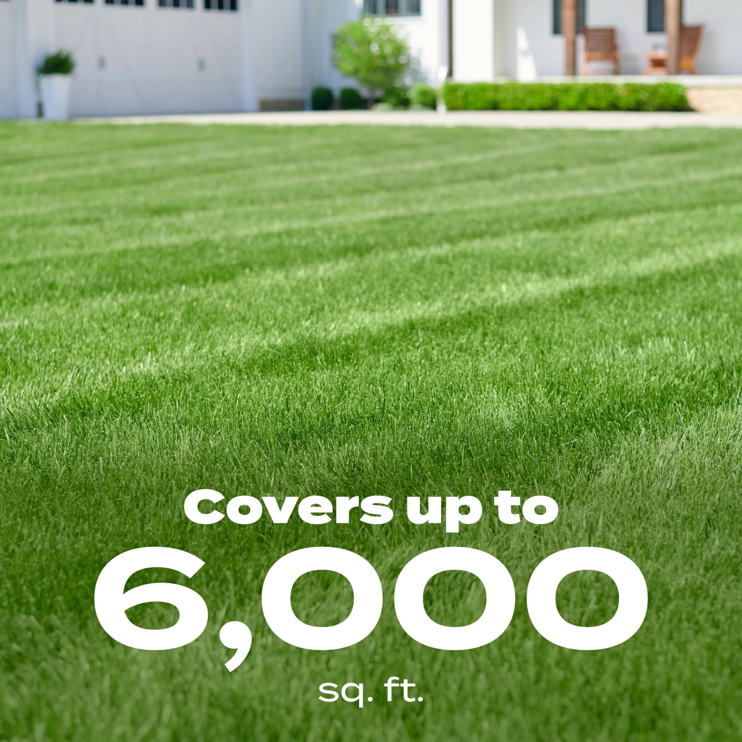 Scotts warm-season lawn coverage up to 6,000 sq ft.