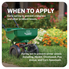 Scotts WeedEx Prevent with Halts fall treatment targets moss and winter weeds.