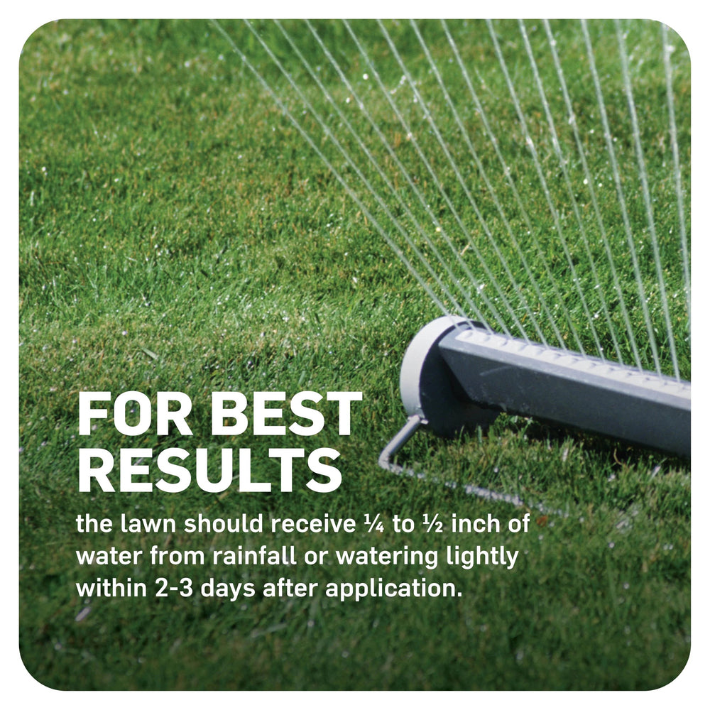 Scotts WeedEx Prevent with Halts granules form a protective barrier.