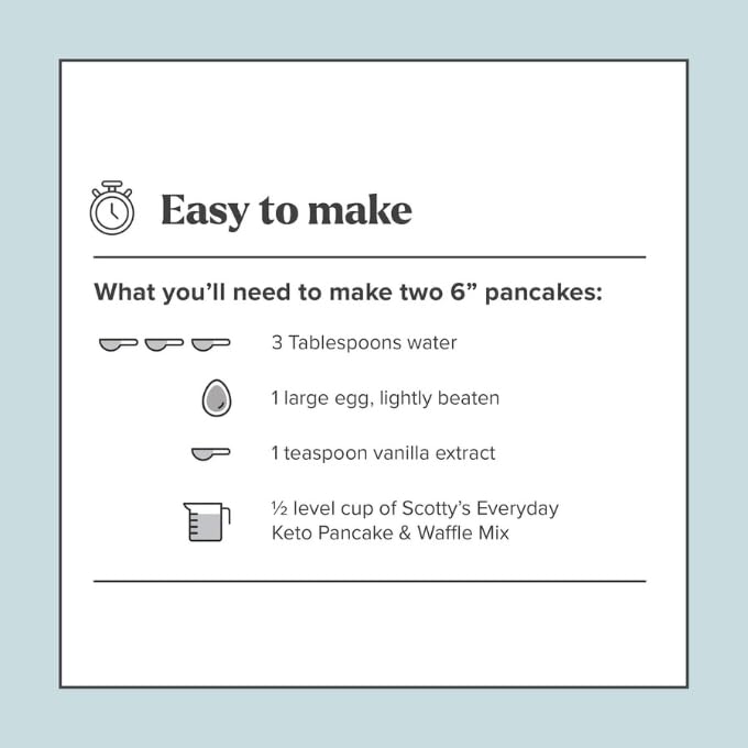 Toppings ideas for Scotty's Everyday keto pancakes and waffles