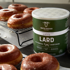 SCP lard fried chicken yields crisp coatings.