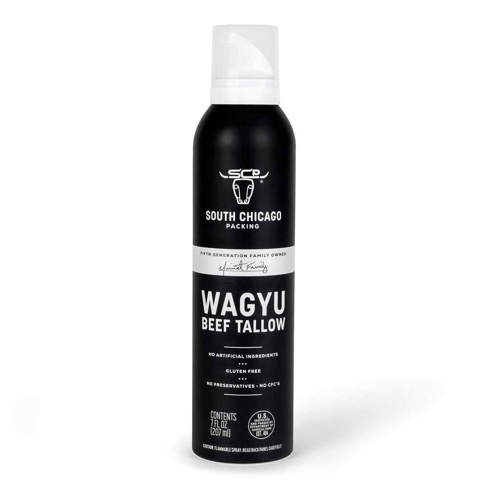 SCP Wagyu Tallow Spray bottle for easy nonstick cooking and flavor.