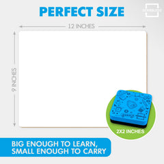 Scribbledo six-pack mini whiteboard side view, lightweight and comfortable