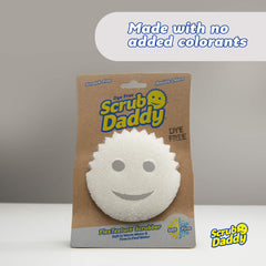Scrub Daddy flextexture warm-cold close-up demonstrates texture changing for different messes.