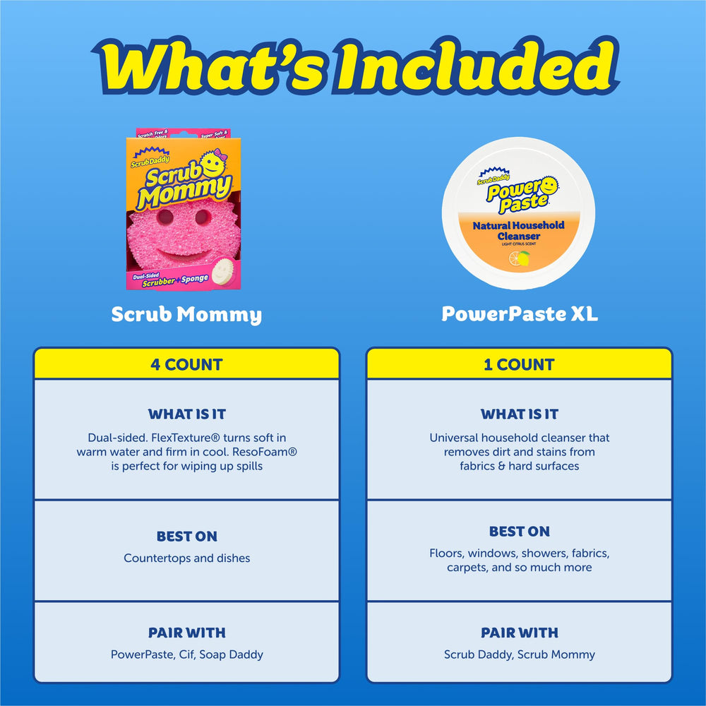 PowerPaste XL tub for tough baked-on messes and grime removal