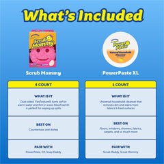 PowerPaste XL tub for tough baked-on messes and grime removal