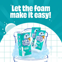 Scrubbing Bubbles color-changing foam shows active cleaning in real time