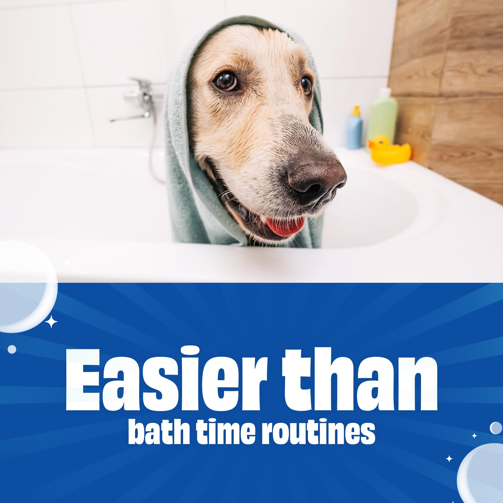 Scrubbing Bubbles Easy Clean foam clings to surfaces for deep cleaning.