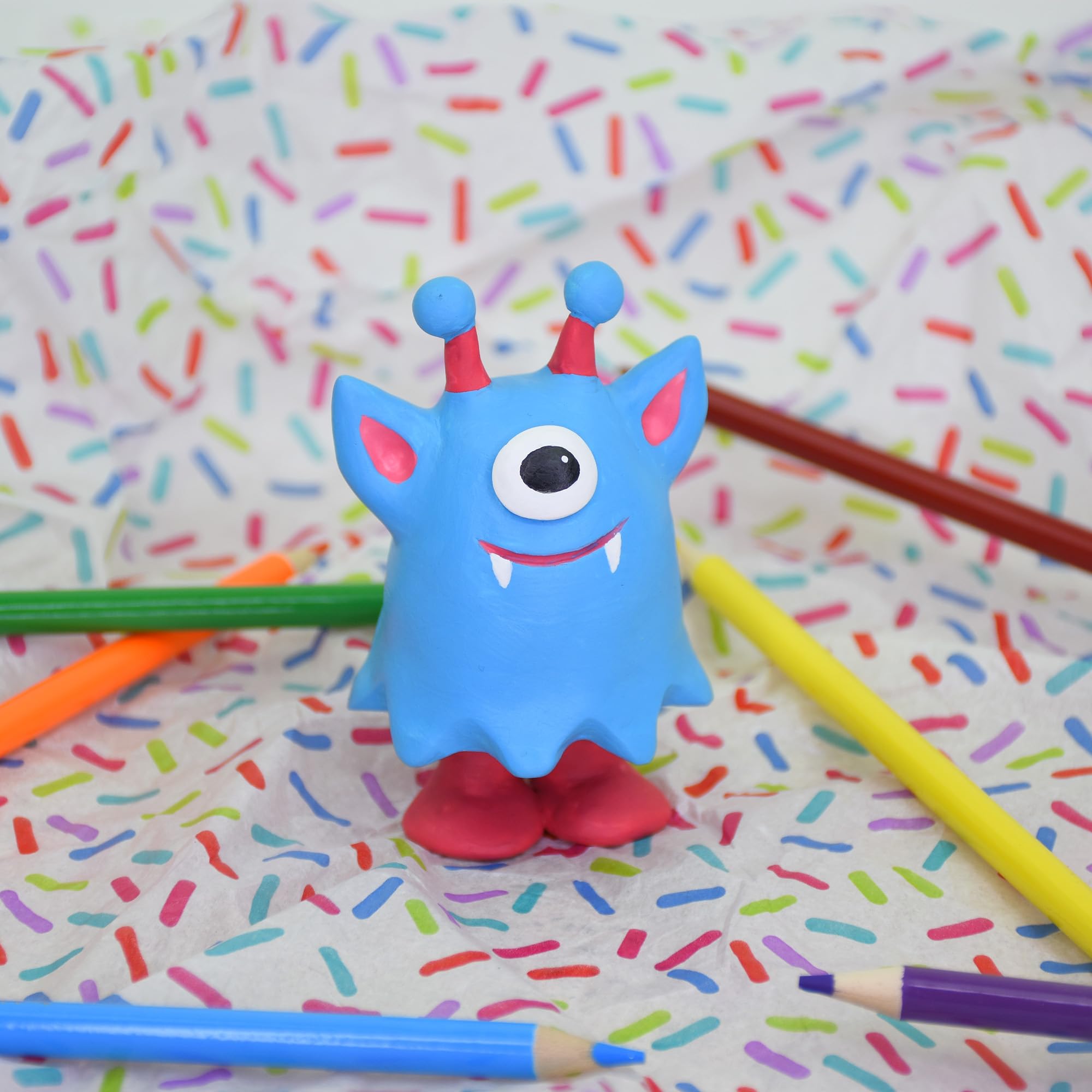 Classroom craft session using Original Sculpey White 1 lb clay