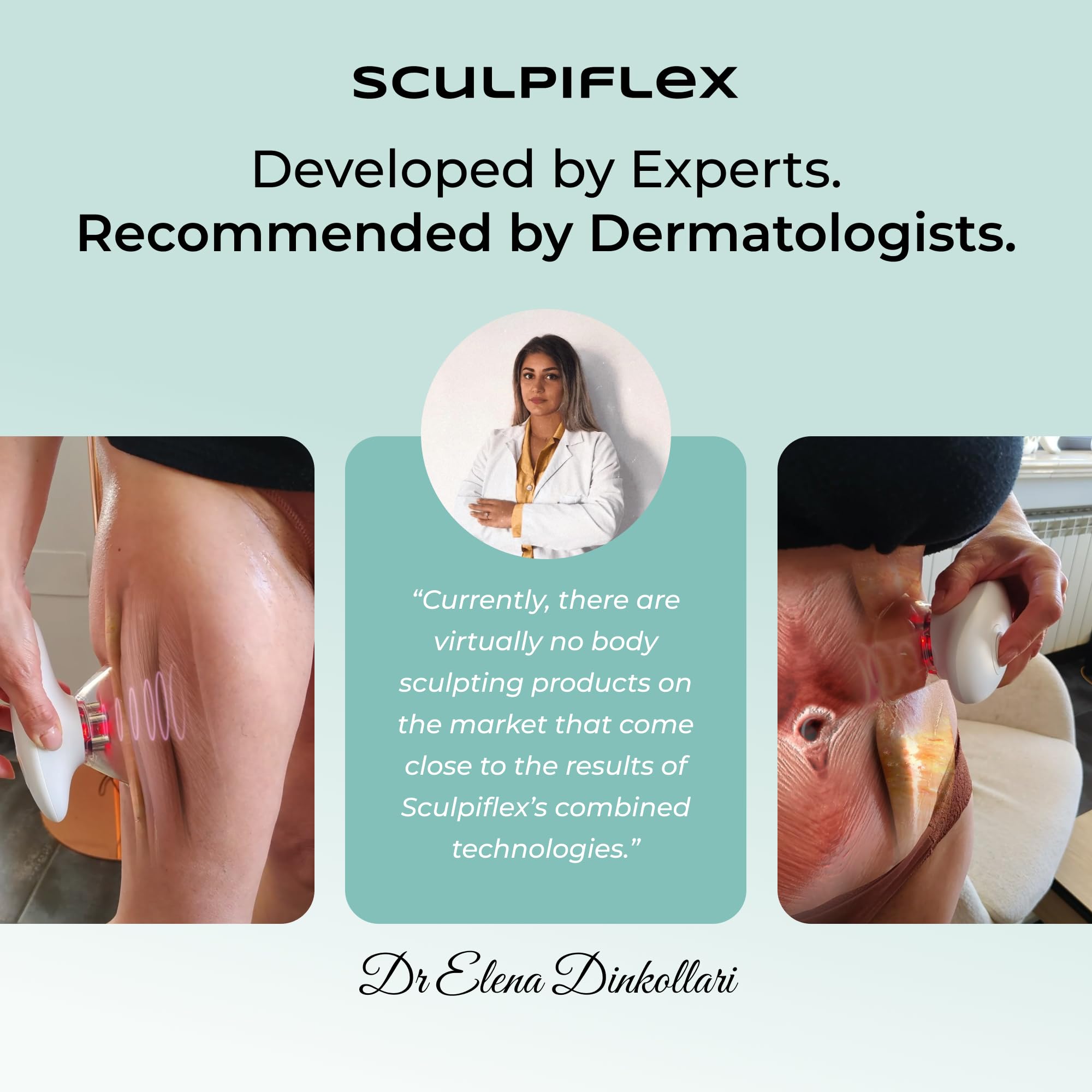 SCULPIFLEX cruelty-free logo and fragrance-free promise.