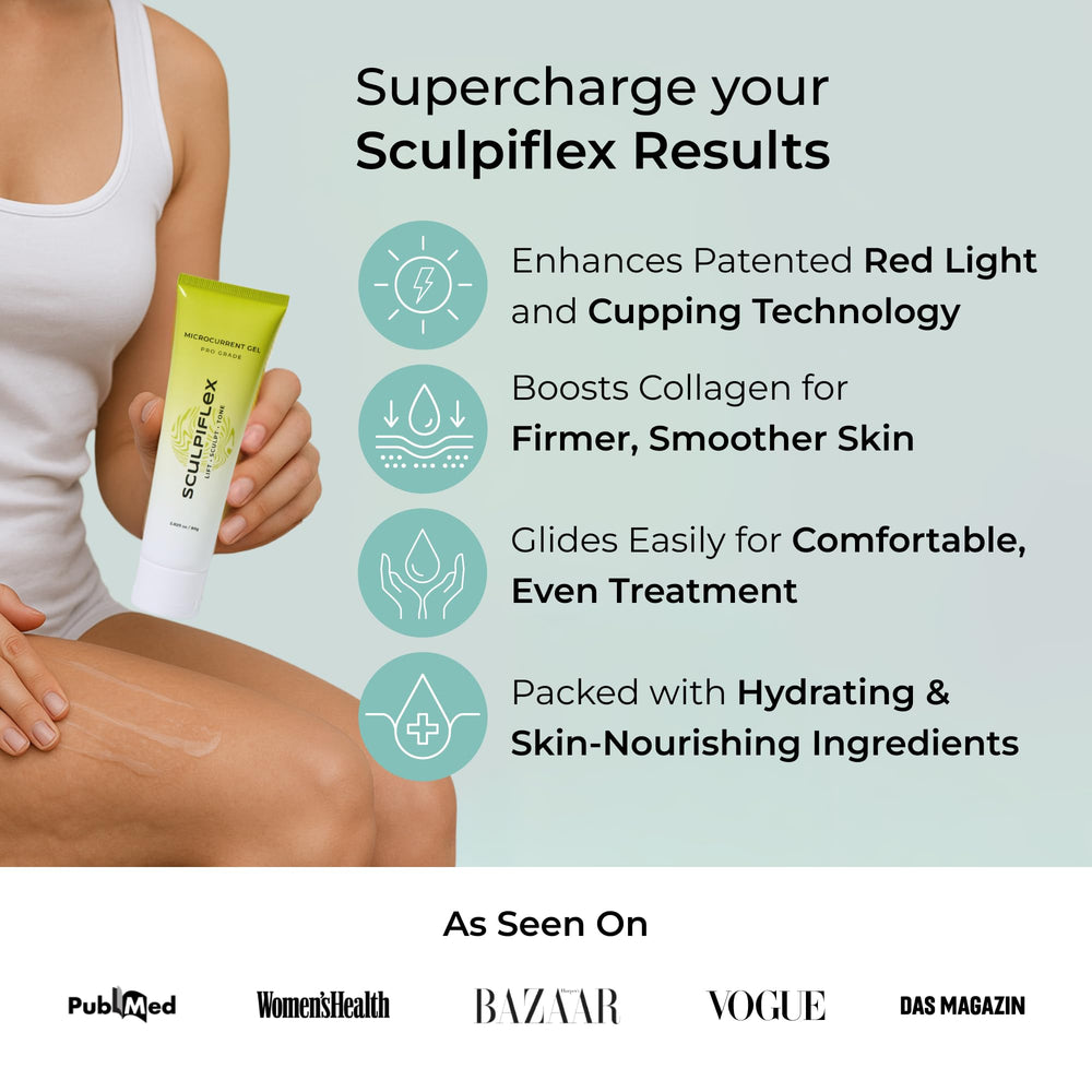 SCULPIFLEX Gel on skin applied to improve glide.