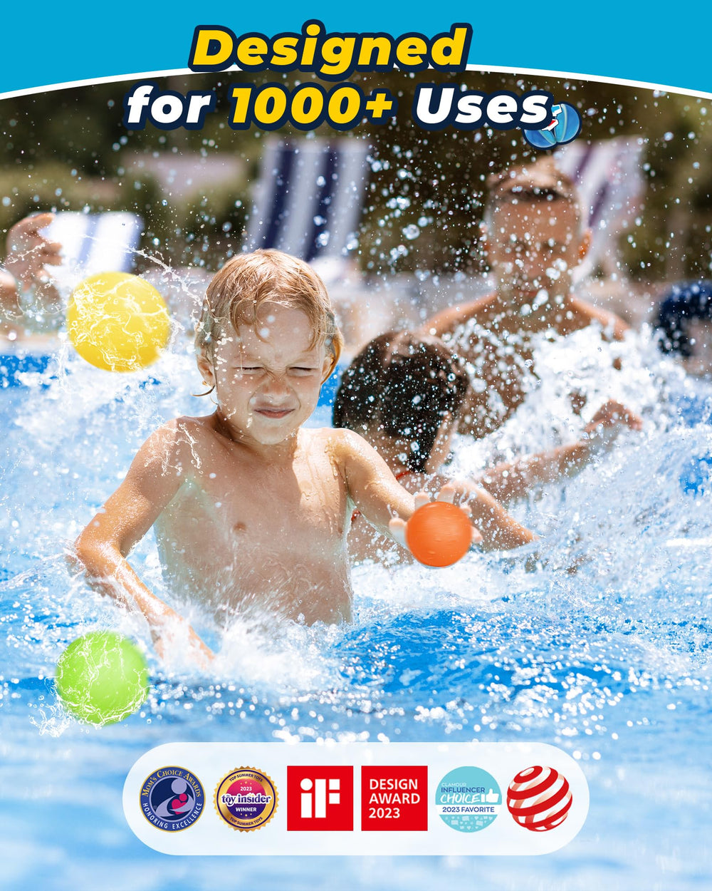 SCUATANBE self-sealing water bombs for mess-free summer games and cleanup