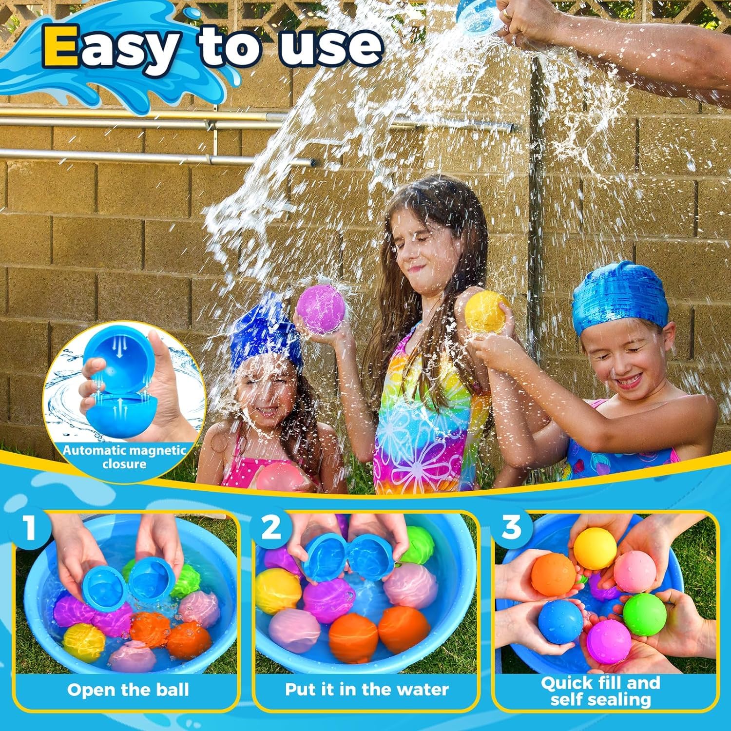 SCUATANBE soft food-grade silica gel balloons for safe kid play