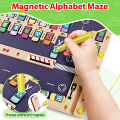 Scuwtocn acrylic-encased wooden blocks protect small hands during play