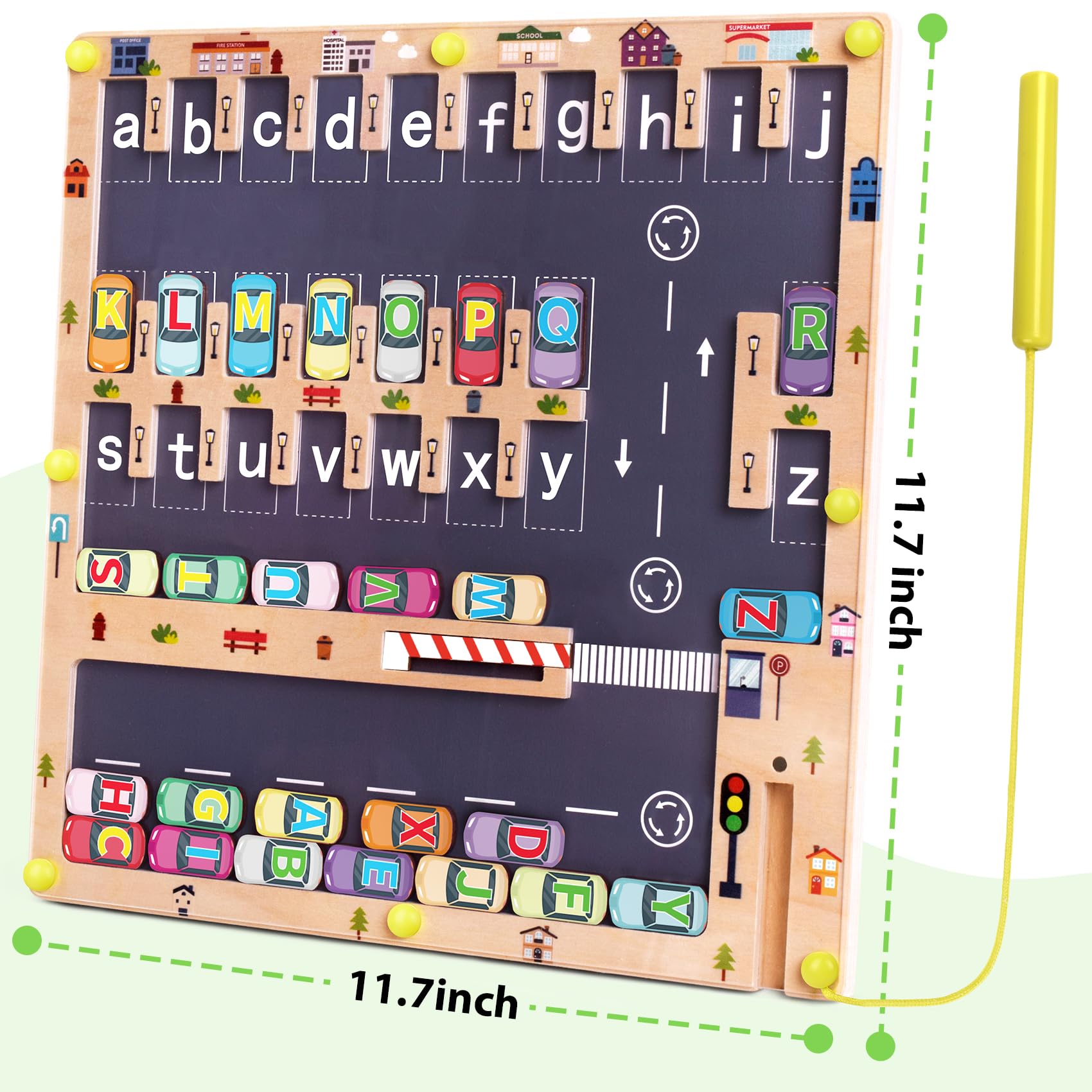 Scuwtocn portable Montessori toy fits backpacks for learning anywhere