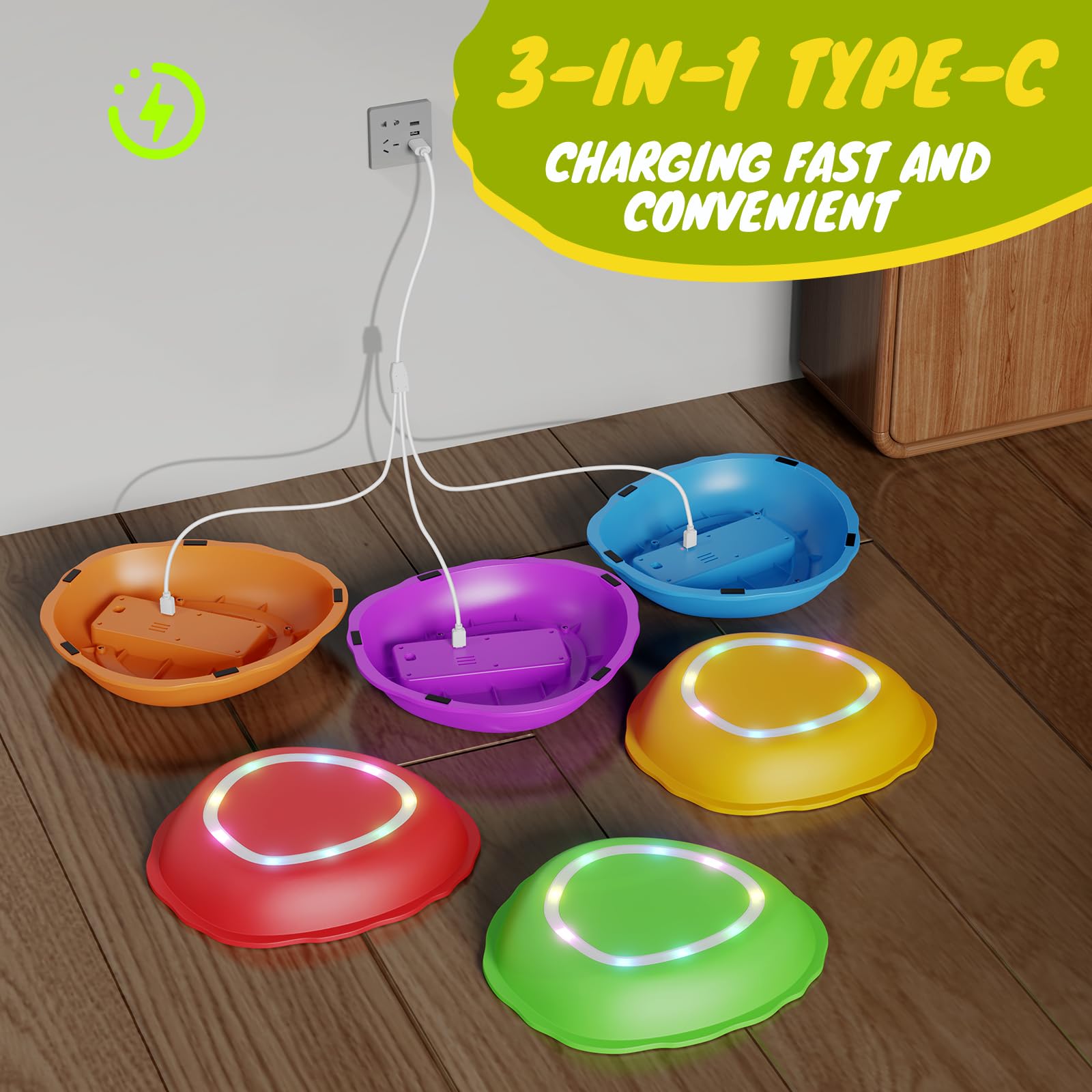Scvcid balance stones show vibrant colors for engaging indoor outdoor play.
