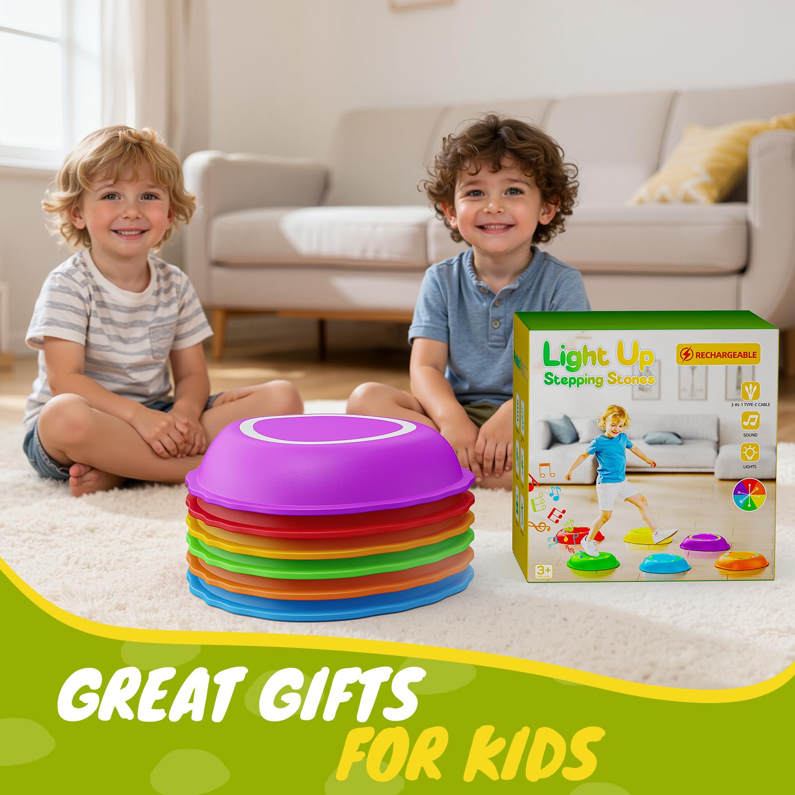 Scvcid stepping stones make a thoughtful gift for toddlers.