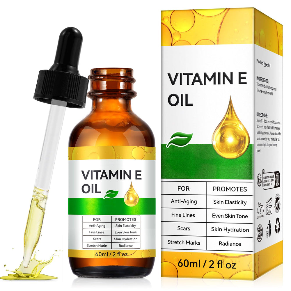SDJUFEI Vitamin E Oil bottle shown, pure and ready for skin care use.