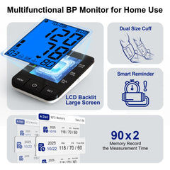 SDUNW BP Monitor large cuff for accurate readings on bigger arms.