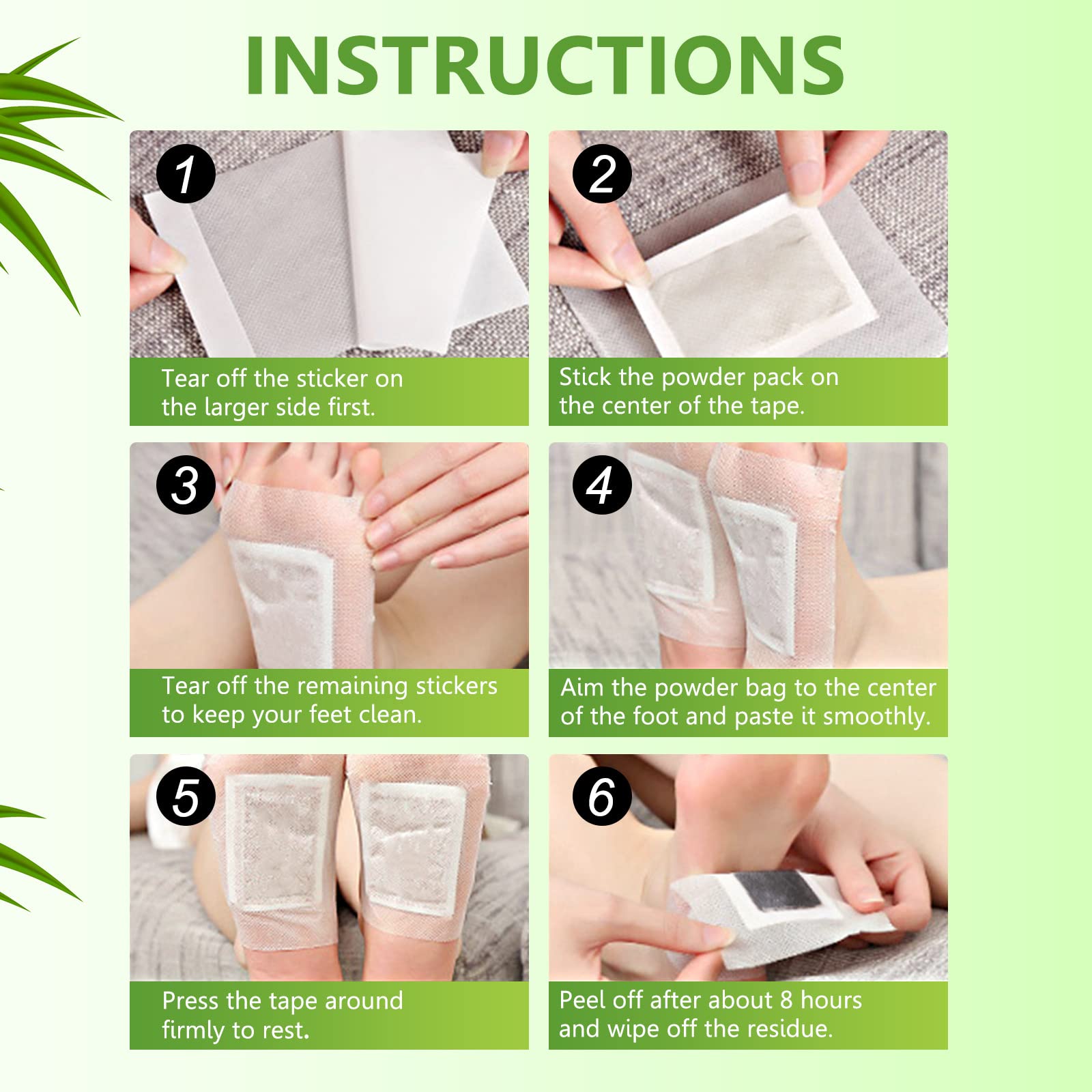 Sea-Maid foot pads are easy to apply before bedtime.