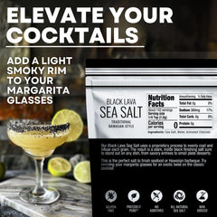 Close-up of Sea Salt Superstore Black Lava Charcoal crystals for premium finish