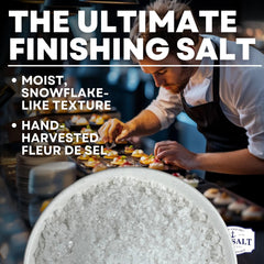 Sea Salt Superstore finishing salt flakes brighten salads and baked goods.