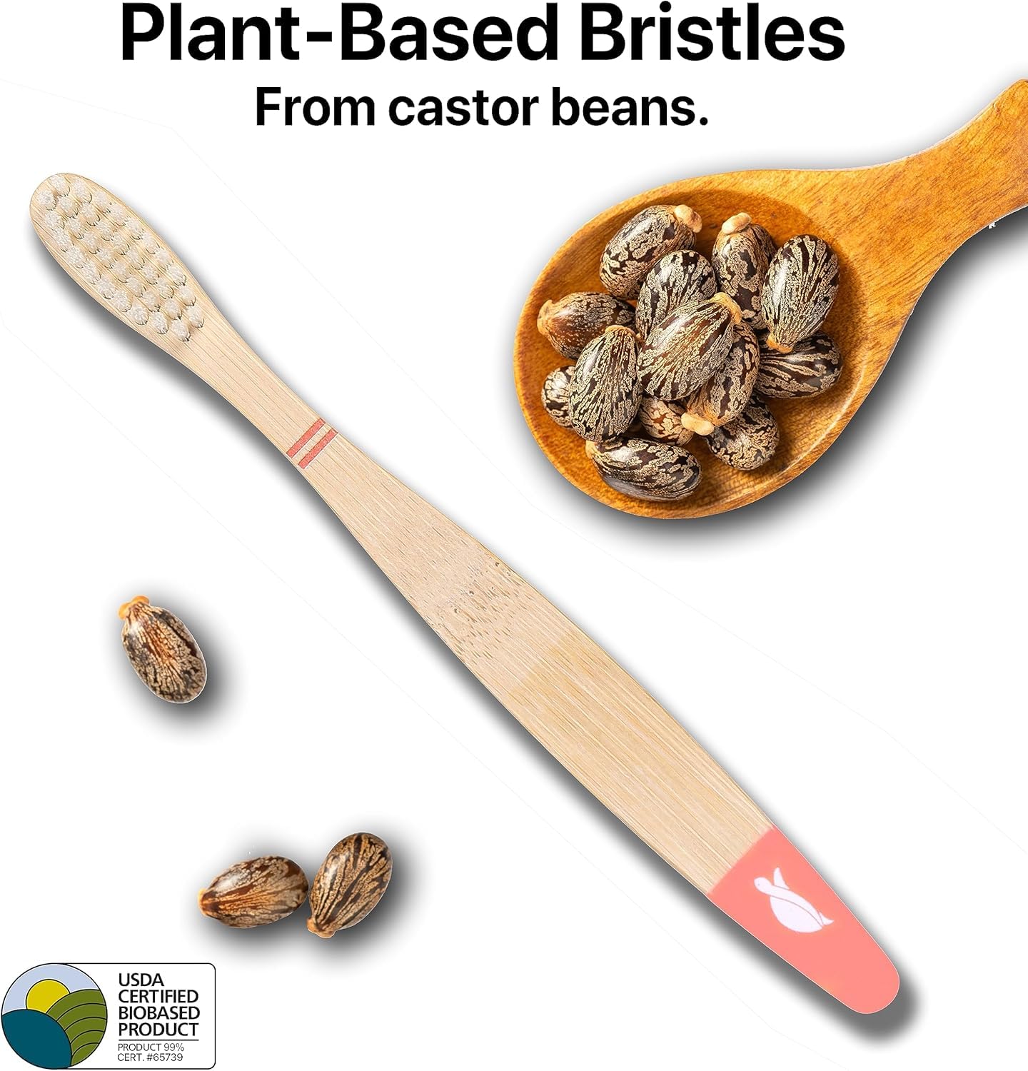 Sea Turtle bamboo toothbrush with individually sealed packaging ideal for gifting.
