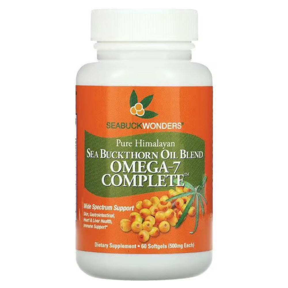SeabuckWonders organic sea buckthorn oil bottle for daily skin and immunity support.