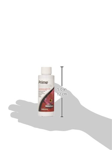 Seachem Prime emergency dose illustration highlighting safety in critical changes.