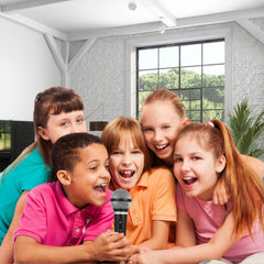 Sealhuan microphone toy, on-off switch detail adds authentic feel.