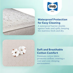 Sealy Baby FlexCool 2-stage design supports growth